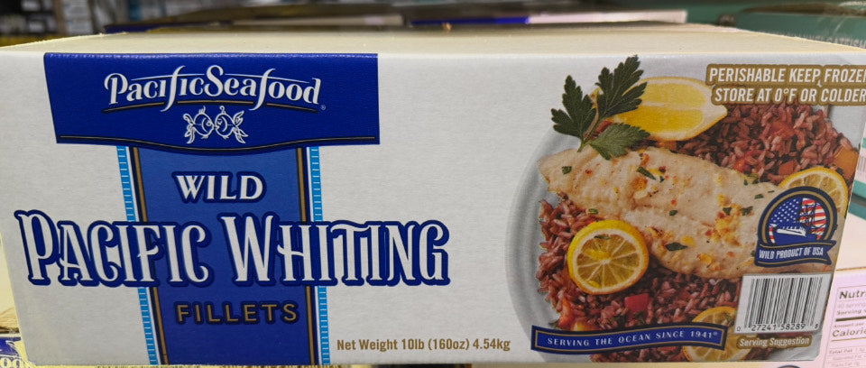 WILD PACIFIC WHITING 10 POUND BOX WILD PACIFIC WHITING 10 POUND BOX