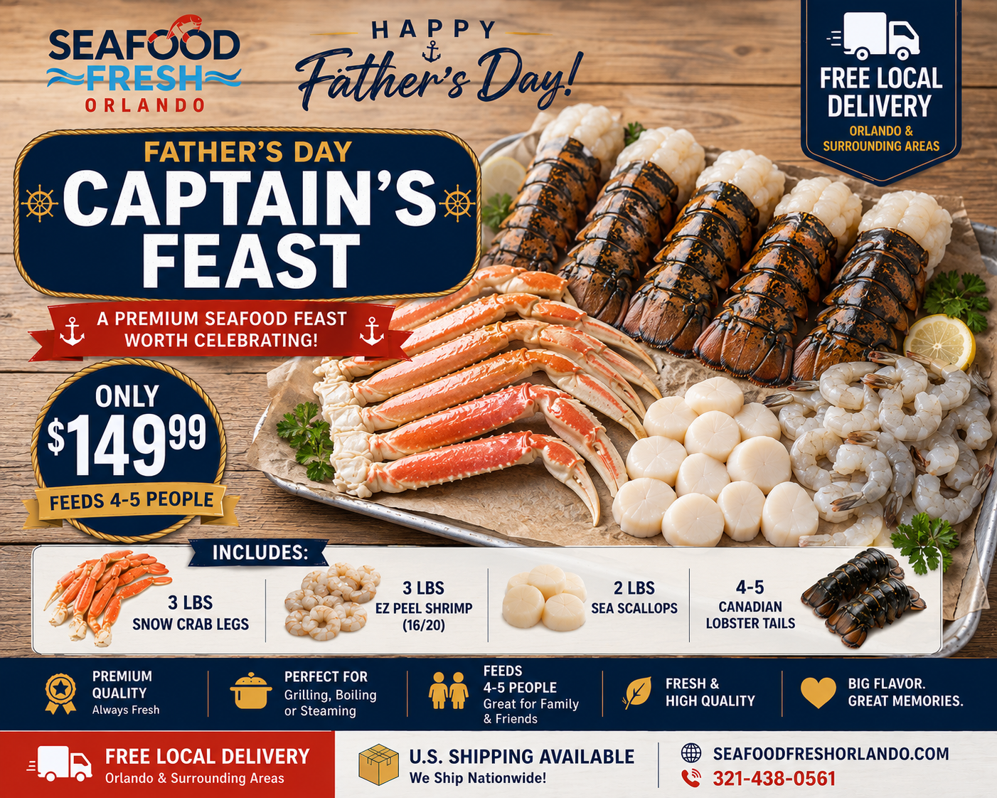 Father's Day Captain's Feast