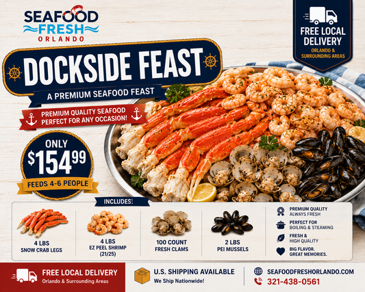 Dockside Feast ..  Snow crab ,,Shrimp  ,, Mussels