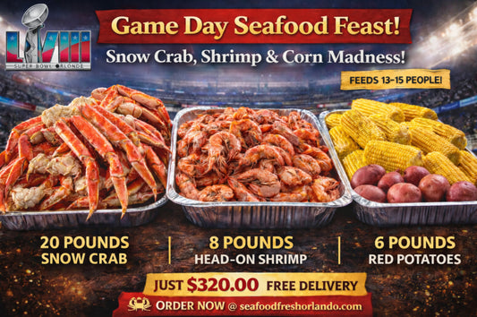 GAME DAY SEAFOOD FEAST SERVES  up to 15 persons