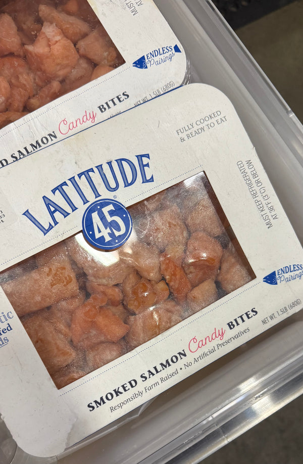 LATITUDE 45 1.5 POUND SMOKED SALMON CANDY BITES