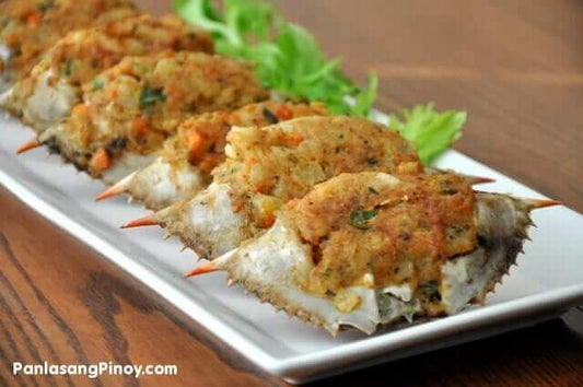 3-4 OZ FROZEN STUFFED SHELLED CRAB DELIGHT WITH OPTION OF SHRIMP ALSO!! 6 PACK