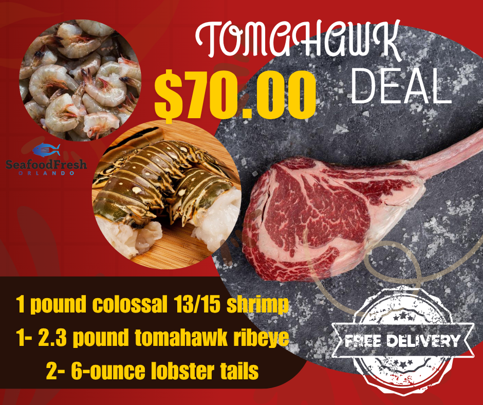 DINNER FOR TWO !! TOMAHAWK AND LOBSTER