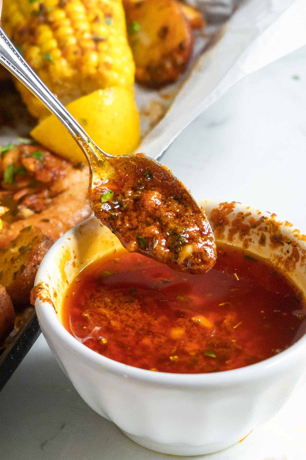 Cajun combo deal large crab 6-ounce tails shrimp and sauce!!
